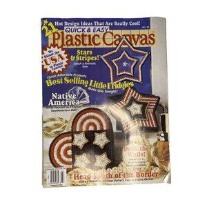 Plastic Canvas Quick & Easy Magazine June-July 95 Sea Patriotic Southwestern